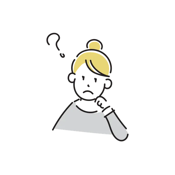 他のスクールで落ち込む女性